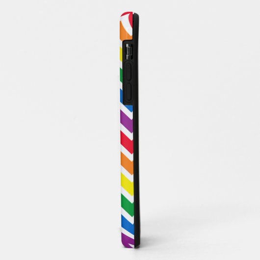 Rainbow Zickzack Initial Case-Mate iPhone Hülle (Hinten/Links)