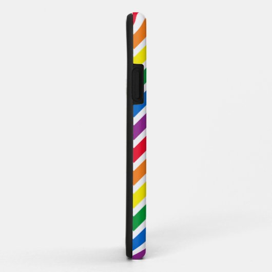 Rainbow Zickzack Initial Case-Mate iPhone Hülle (Hinten/Rechts)