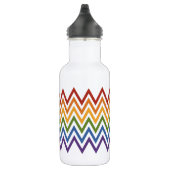 Rainbow-Zickzack Muster Edelstahlflasche (Rechts)