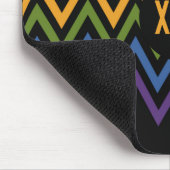 Rainbow Zickzack Pattern Custom Mousepad (Ecke)