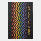 Rainbow Zickzack Patternhandtuch Geschirrtuch (Vertikal)