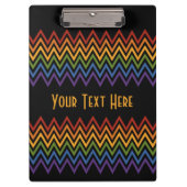 Rainbow Zickzack Patterns-Klemmbrett Klemmbrett (Vorderseite)