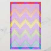 Rainbow Zickzack von Shirley Taylor Briefpapier (Vorderseite)