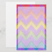 Rainbow Zickzack von Shirley Taylor Briefpapier (Vorne/Hinten)
