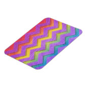 Rainbow Zickzack von Shirley Taylor Magnet (Linke Seite)