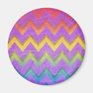 Rainbow Zickzack von Shirley Taylor Magnet