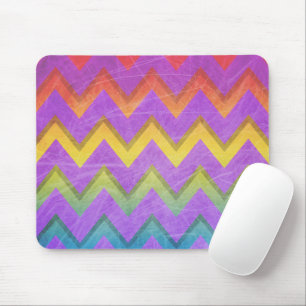Rainbow Zickzack von Shirley Taylor Mousepad