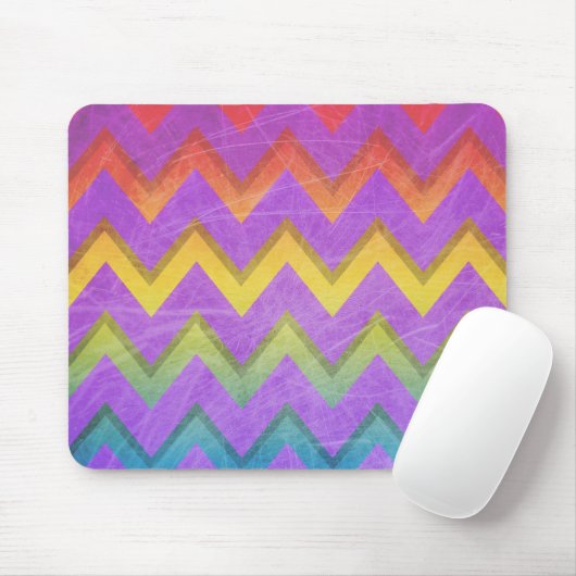 Rainbow Zickzack von Shirley Taylor Mousepad (Mit Mouse)