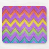 Rainbow Zickzack von Shirley Taylor Mousepad (Vorne)