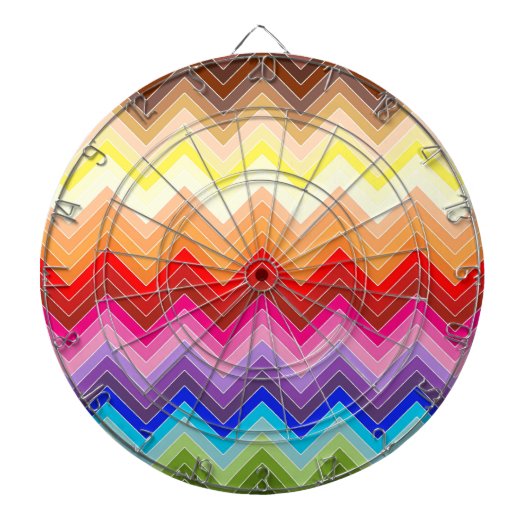 Rainbow Zig Zag Dartscheibe (vorne)