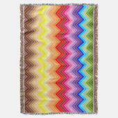 Rainbow Zig Zag Decke (Vorderseite Vertikal)