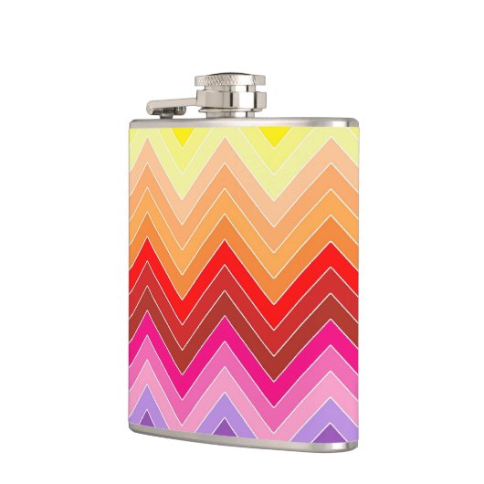 Rainbow Zig Zag Flachmann (Links)
