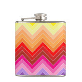 Rainbow Zig Zag Flachmann (Vorderseite)