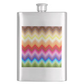 Rainbow Zig Zag Flachmann (Vorderseite)