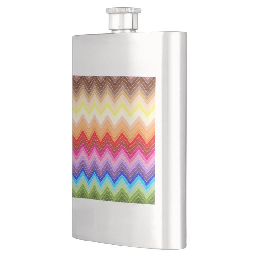 Rainbow Zig Zag Flachmann (Links)