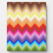 Rainbow Zig Zag Fotoplatte (Vorderseite)