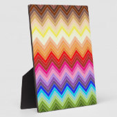 Rainbow Zig Zag Fotoplatte (Seite)