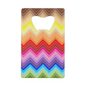 Rainbow Zig Zag Geldbeutel Flaschenöffner (Vorderseite)