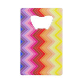 Rainbow Zig Zag Geldbeutel Flaschenöffner (Rückseite)