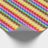 Rainbow Zig Zag Geschenkpapier (Ecke)