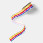 Rainbow Zig Zag Satinband (Rückseite)