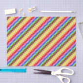 Rainbow Zig Zag Seidenpapier (Handwerk)