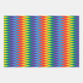 Rainbow Zigzag Muster Geschenkpapier Set (Vorderseite 3)
