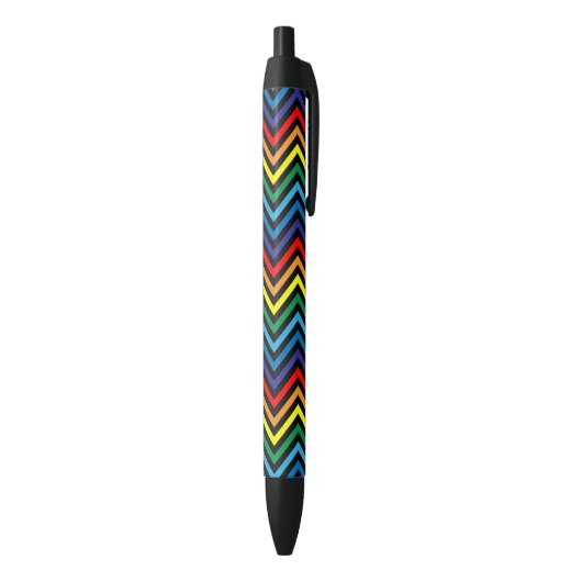 RAINBOW Zigzag Muster Kugelschreiber (Unterseite (Vertikal))