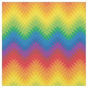 Rainbow ZigZag Stoff