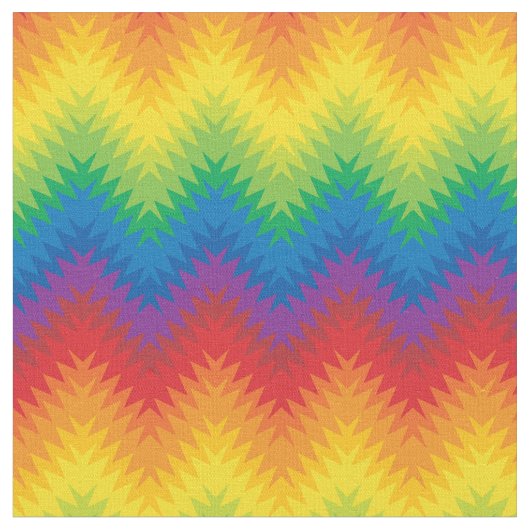 Rainbow ZigZag Stoff (Nahaufnahme)