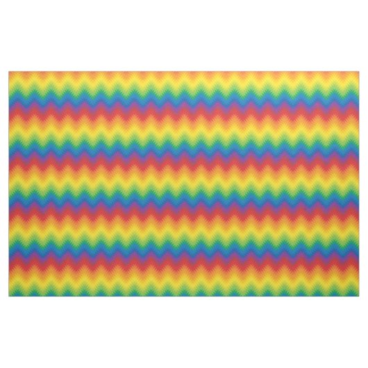 Rainbow ZigZag Stoff (Fat Quarter (45,7 x 55,9 cm))