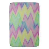 Rainbow Zigzags Badematte (Vorderseite Vertikal)
