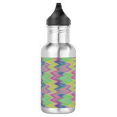 Rainbow Zigzags Edelstahlflasche (Rechts)