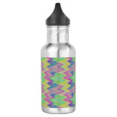 Rainbow Zigzags Edelstahlflasche (Links)