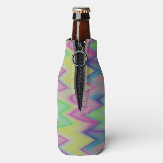 Rainbow Zigzags Flaschenkühler (Flasche Rückseite)