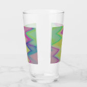Rainbow Zigzags Glas (Links)