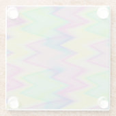 Rainbow Zigzags Glasuntersetzer (Rückseite)