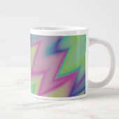 Rainbow Zigzags Jumbo-Tasse (Rechts)