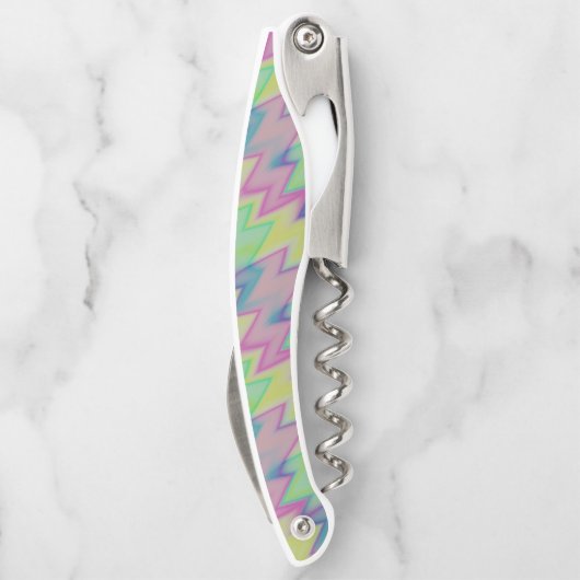 Rainbow Zigzags Kellnermesser (Rückseite)