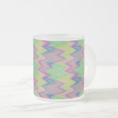 Rainbow Zigzags Mattglastasse (VorderseiteRechts)
