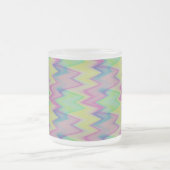 Rainbow Zigzags Mattglastasse (Mittel)