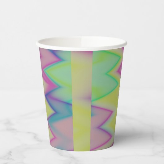 Rainbow Zigzags Pappbecher (Links)