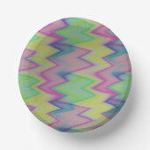 Rainbow Zigzags Pappteller (Vorderseite)