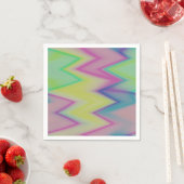 Rainbow Zigzags Serviette (Beispiel)