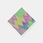 Rainbow Zigzags Serviette (Ecke)