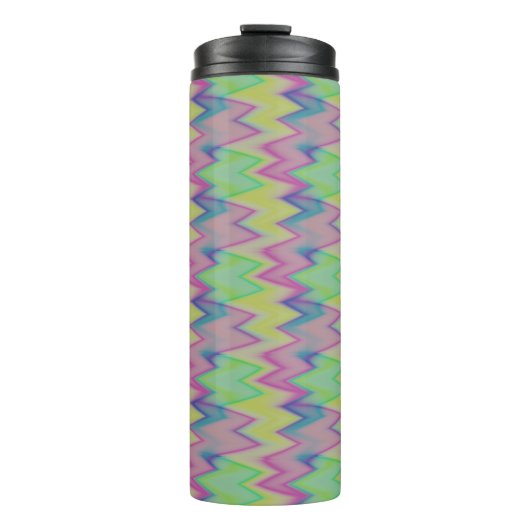 Rainbow Zigzags Thermosbecher (Vorderseite)