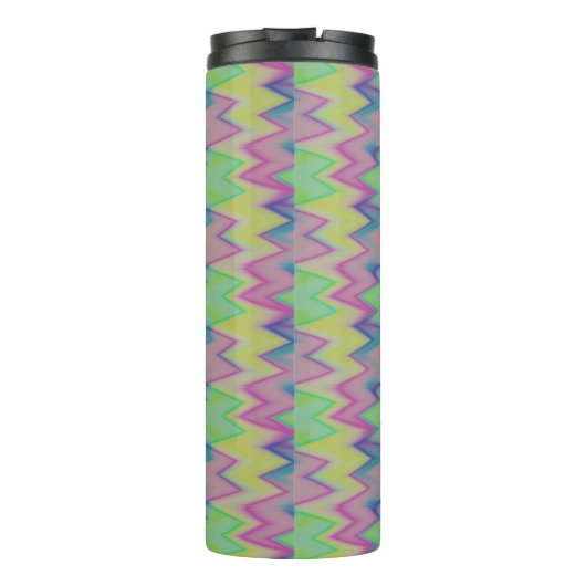Rainbow Zigzags Thermosbecher (Rückseite)
