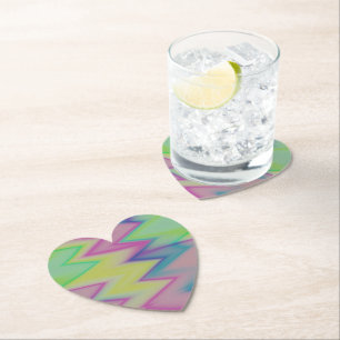 Rainbow Zigzags Untersetzer