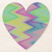 Rainbow Zigzags Untersetzer (Vorderseite)
