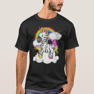 Rainbow Zoo Animal Fantasy Creature Zebracorn Zebr T-Shirt